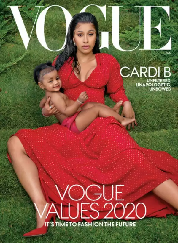 Cardi B And Daughter Kulture Cover Vogue Magazine January Issue